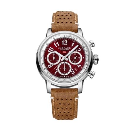 Chopard Mille Miglia Classic Chronograph 40.5 Lucent Steel Rosso Amarena Replica Watch 168619-3003