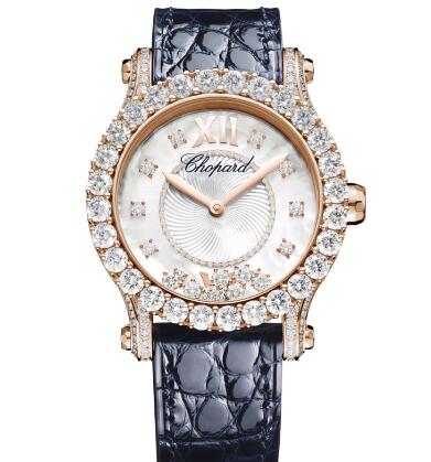 Chopard Happy Sport Joaillerie Watch Cheap Price 36 MM AUTOMATIC ROSE GOLD DIAMONDS 274809-5001
