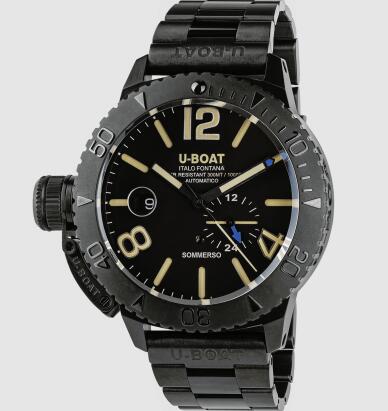 U Boat Dive SOMMERSO 46MM DLC BRACELET Replica Watch 9015/MT