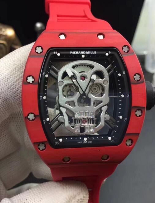 richard mille red skull