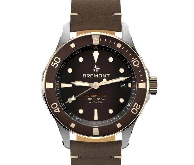 BREMONT Supermarine 300M Date Replica Watch SM40-DT-BI-BR-L-S