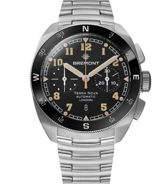 Bremont Terra Nova 42.5 Chronograph Replica Watch TN42-CHR-SS-BK-B