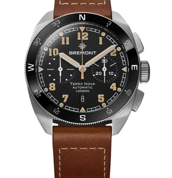 Bremont Terra Nova 42.5 Chronograph Replica Watch TN42-CHR-SS-BK-L-S